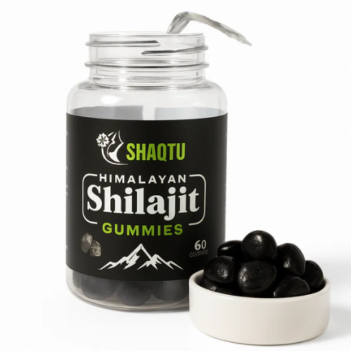 Shaqtu Himalayan Shilajit Gummies – Boost Strength, Energy & Vitality